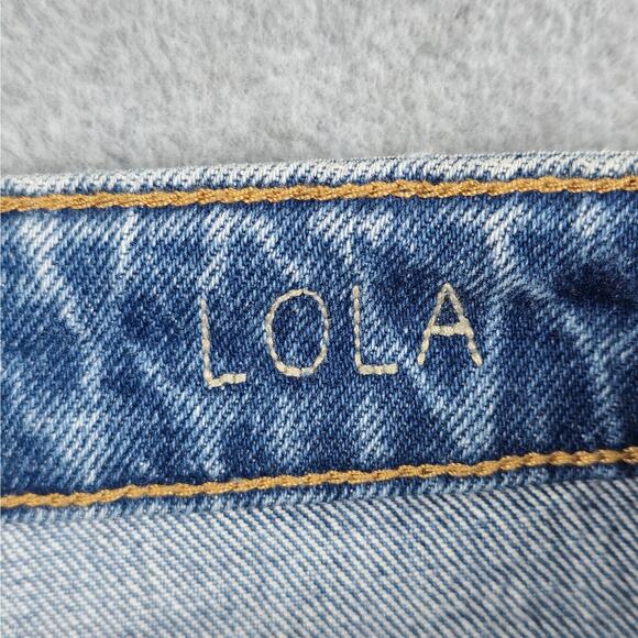 Neuw Womens Size 27 Lola High Waisted Mom Jeans Frayed Hem - Picture 11 of 16